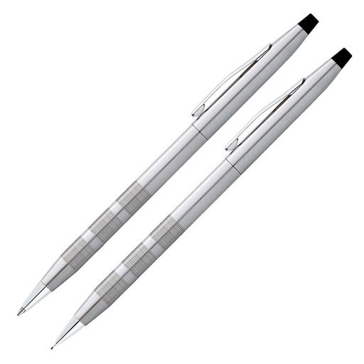 [BM2SUPM01] Classic Century Satin Chrome Ballpoint Pen & 0.7mm Pencil