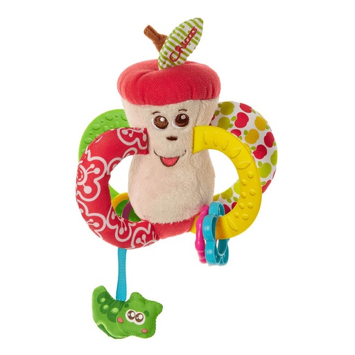 [BM2ERUI01] Chicco Toy Easy To Grip Apple Textile Plush Rattle