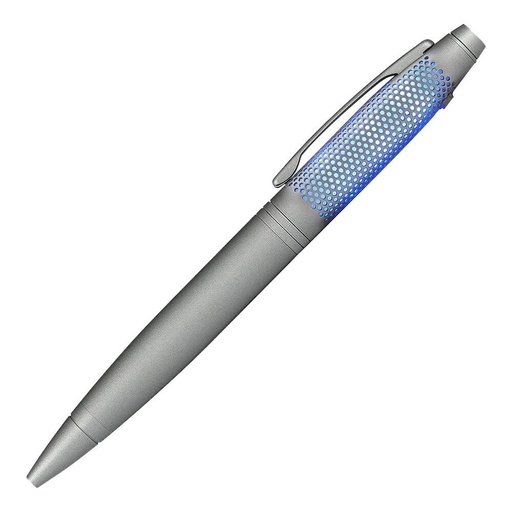 [BM2GXZA01] Lumina Titanium Grey Ballpoint Pen w/ Red/Blue/Purple LED