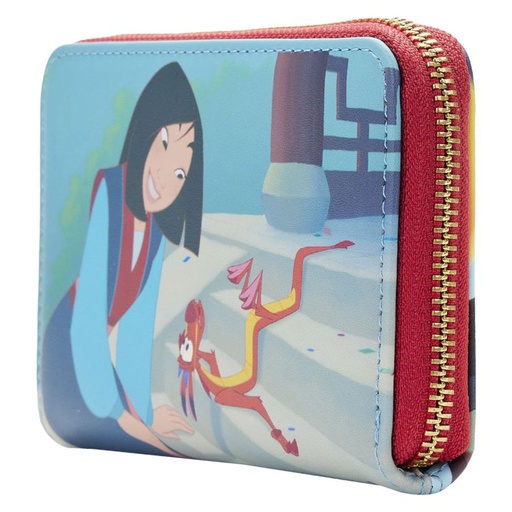 [IC12ZFEF01] Mulan 1998 Princess Scene Zip Around Purse