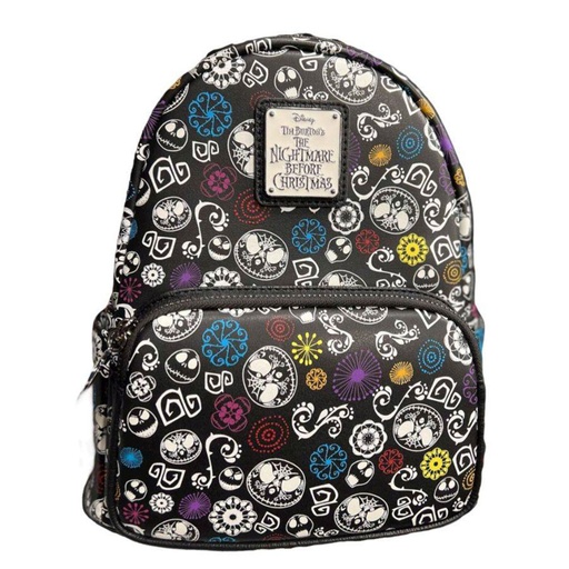 [IC12OWVN01] TNBC Sugar Skull Art Print Glow US Exclusive Mini Backpack