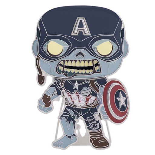 [IC12YYLL01] What If Zombie Captain America 4" Pop! Enamel Pin