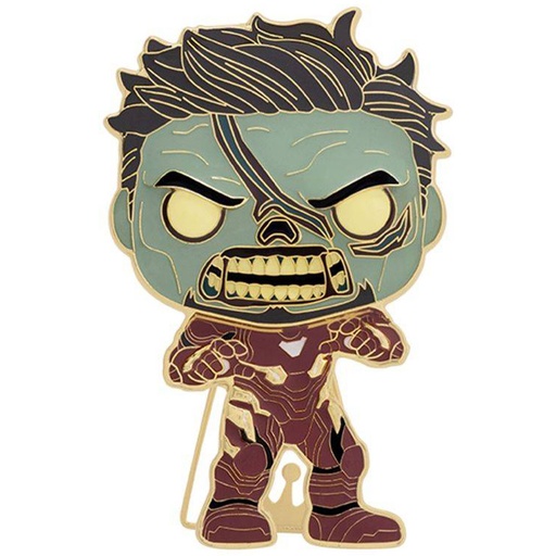 [IC12XWQI01] What If Zombie Iron Man 4" Pop! Enamel Pin