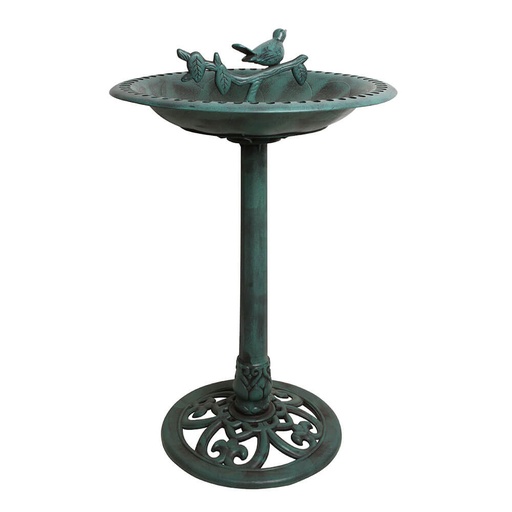 [AW2NYLQ01] Plastic Bird Bath Garden Statue with Pebbles 72cm