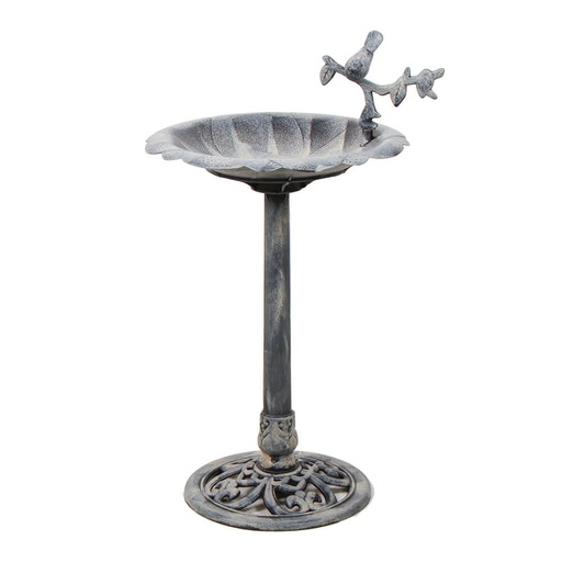 [AW2VOVL01] Bird Bath Garden Statue Grey (84x50cm)