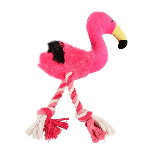 [AW2OAXK01] Large Flamingo Plush Rope Toy 40cm