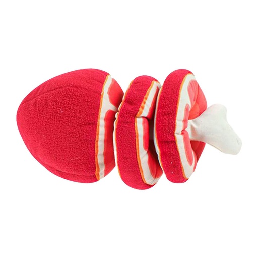 [AW2YQJH01] Plush Meat Joint Toy with Squeak (23x12cm)