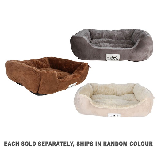 [AW2WRQA01] Pet Microfibre Bed with Plush (56x45x16cm)