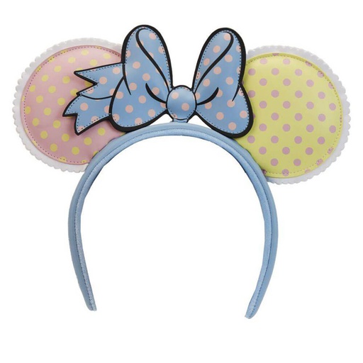 [IC13FURW01] Disney Minnie Pastel Block Dots Headband
