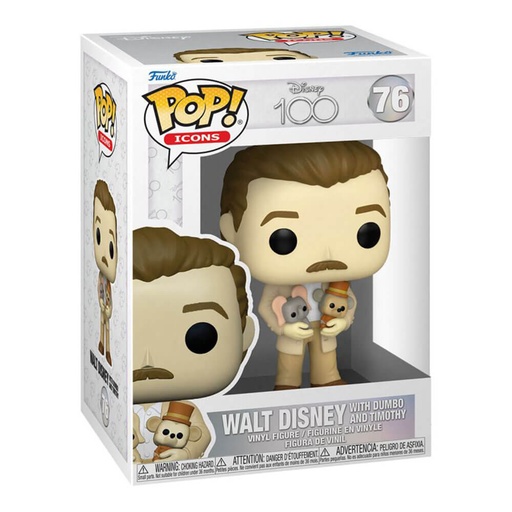 [IC13TTYQ01] Disney 100th Walt Disney with Dumbo & Timothy Pop! Vinyl