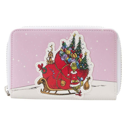 [IC13LYPJ01] Dr. Seuss The Grinch Sleigh Zip Around Purse