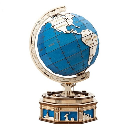 [GW1GOIC01] Robotime Globe Model 3D Wooden Puzzle Kit