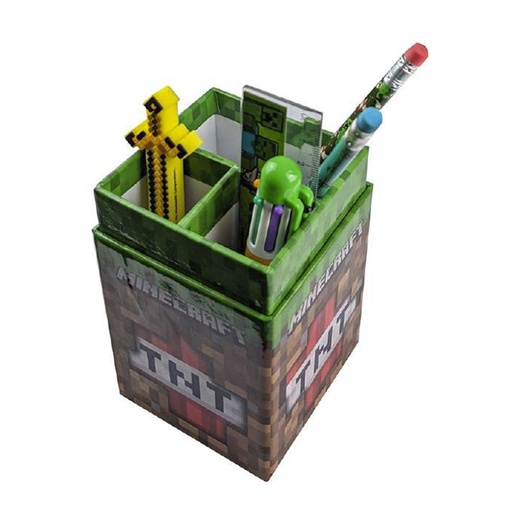 [RI2RYUY01] Minecraft Desk Organizer Pen Holder