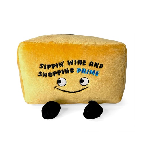 [WV7QNWS01] Punchkins Sippin' Wine and Shopping Prime Plush