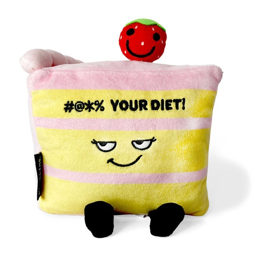 [WV7EVJY01] Punchkins Your Diet Cake Slice Plush