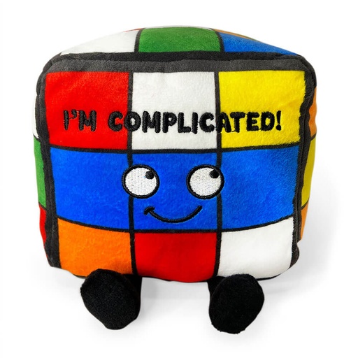 [WV7YHZF01] Punchkins I'm Complicated Rubiks Cube Plush