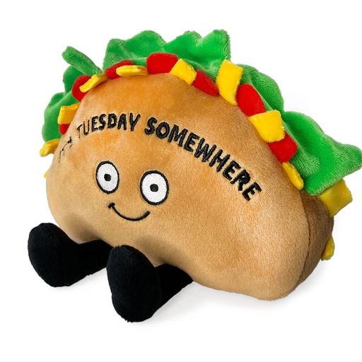 [WV7TKKQ01] Punchkins It's Tuesday Somewhere Taco Plush