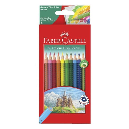 [WS4PQFW01] Faber-Castell Dot Grip Coloured Pencil (Pack of 12)