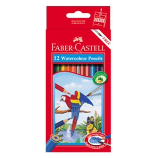 [WS4OMQT01] Faber-Castell Coloured Watercolour Pencil 12pcs