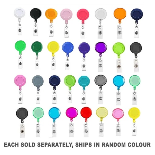 [WS4GWPF01] Kevron Clip-on Badge Reel Extendable Cord (1pc Random Color)
