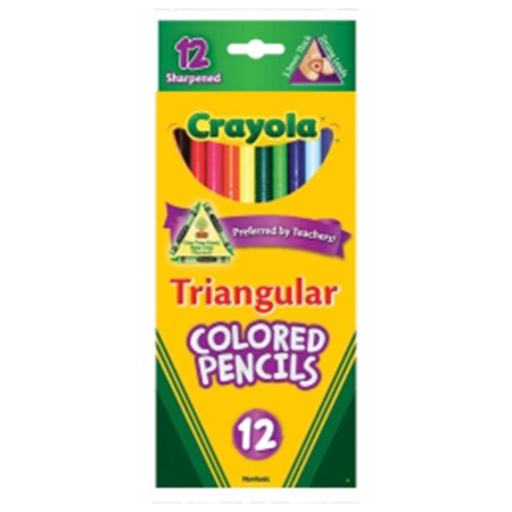 [WS4WFIB01] Crayola Triangular Coloured Pencils (Pack of 12)