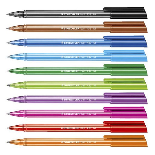 [WS4BYHR01] Staedtler Medium Ballpoint Stick Pens