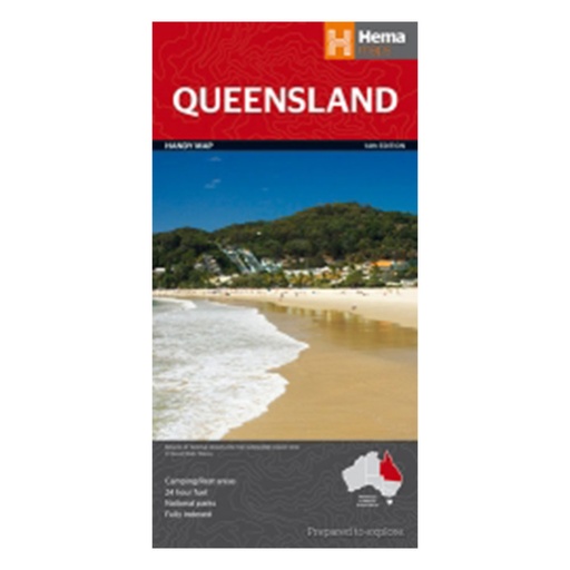 [WS4YXXY01] Hema Queensland Handy Map 13th Edition
