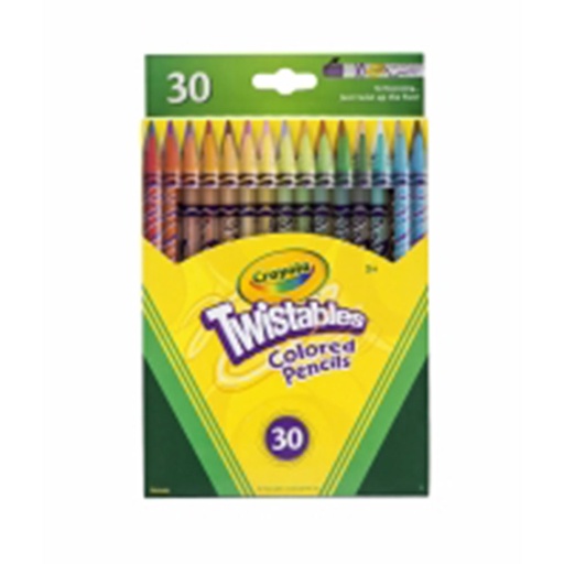 [WS4XFSE01] Crayola Twistable Coloured Pencil (Pack of 30)