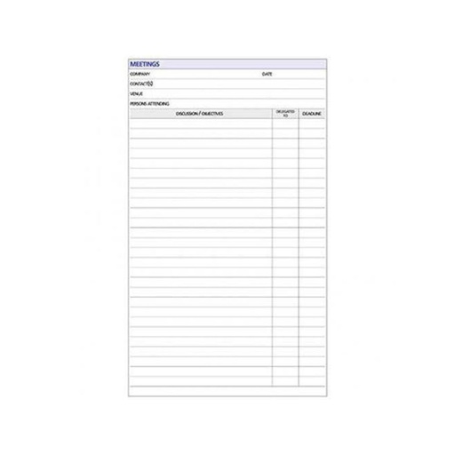 [WS4RGHN01] Debden A4 Meetings Notepad Dayplanner Refill 2pcs