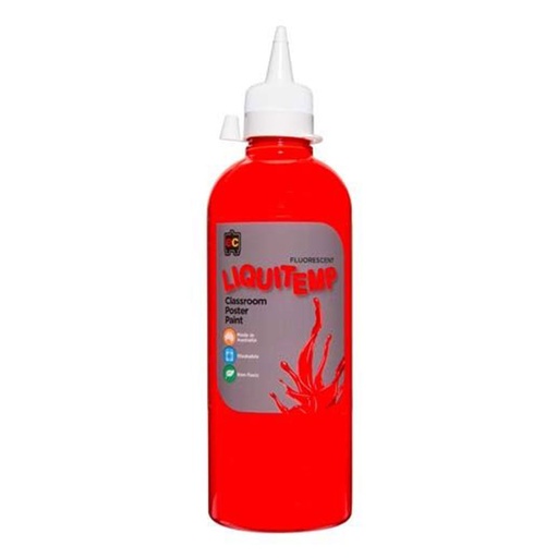 [WS4GMNS01] Non-Toxic Water Based Liquitemp Poster Paint 500mL (Fluoro)