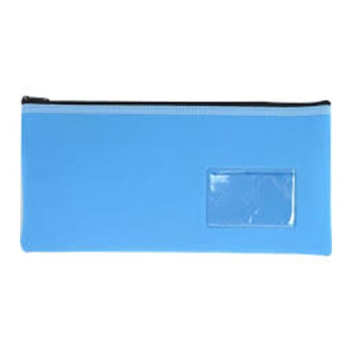 [WS4TNMG01] Osmer Light Blue Jumbo Neoprene 1-Zip Pencil Case (34x17cm)