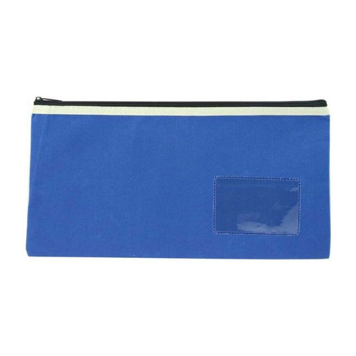 [WS4NXNU01] Pencil Case Osmer Polyester Jumbo Blue 35x18 1 Zip