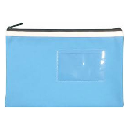 [WS4EXXT01] Osmer Small Light Blue Polyester 1-Zip Pencil Case (23x15cm)