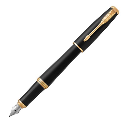 [WS4CQQE01] Parker Urban Fountain Pen w/ Gold Finish Trim (Muted Black)