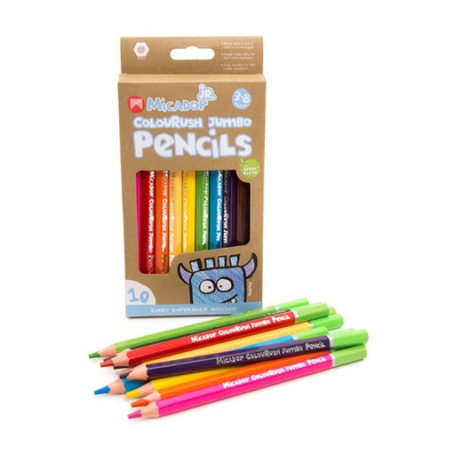 [WS4IXSB01] Micador Jumbo Colourush Coloured Pencil (Pack of 10)