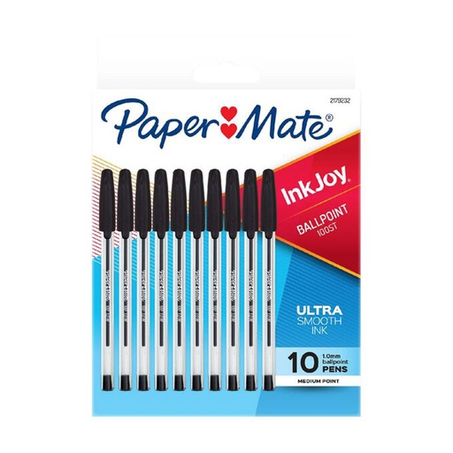 [WS4TYGE01] Papermate Medium Inkjoy Pen 1mm 10pcs (Black)