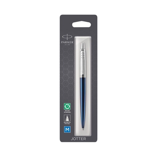 [WS4RCKE01] Parker Jotter Ballpoint Pen with Chrome Trim (Royal Blue)