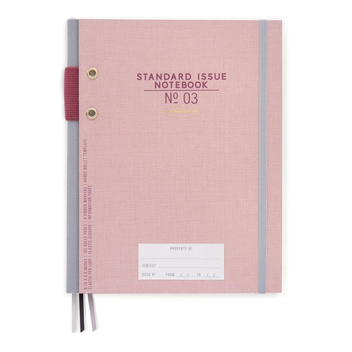 [DC3HYZK01] Standard Issue Dusty Pink Wrapped Pen Hardcover (172x216mm)