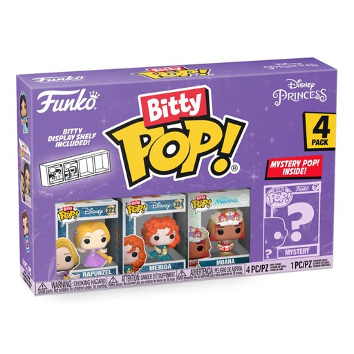 [IC14ZVKU01] Disney Princess Rapunzel Bitty Pop! 4-Pack