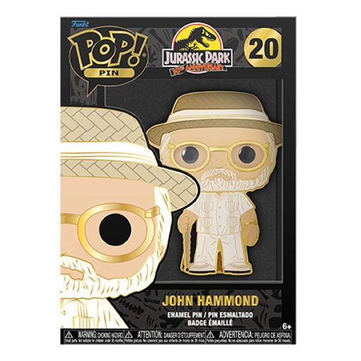 [IC14FMNH01] Jurassic Park John Hammond 4" Enamel Pop! Pin
