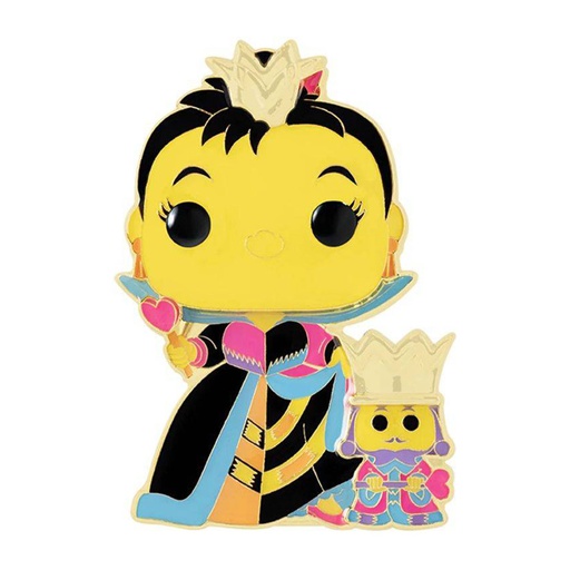 [IC14BHAE01] Alice in Wonderland Queen & King Glow Blacklight Pop! Pin