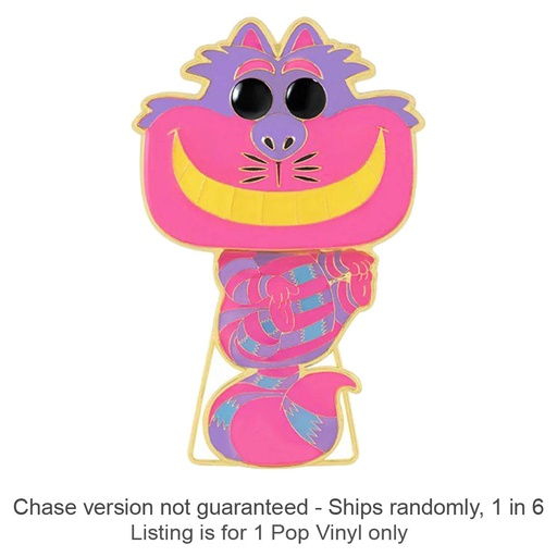 [IC14XFYH01] Alice in Wonderland Cheshire Cat Glow Blacklight Pop! Pin