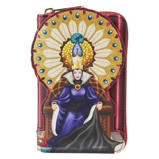 [IC14FETG01] Snow White 1937 Evil Queen Throne Zip Around Wallet