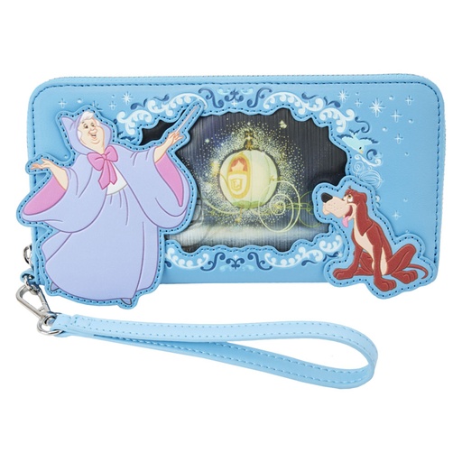 [IC14CZYQ01] Cinderella Princess Lenticular Zip Around Wallet
