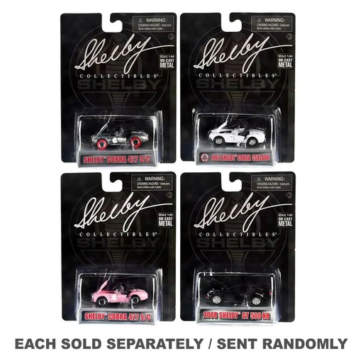 [DD1CBDG01] 4-Style Shelby 1:64 Scale Model Car (1pc Random)