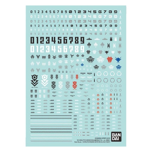 [HC1YXJL01] Bandai 30 Minutes Missions Water Multiuse Decal