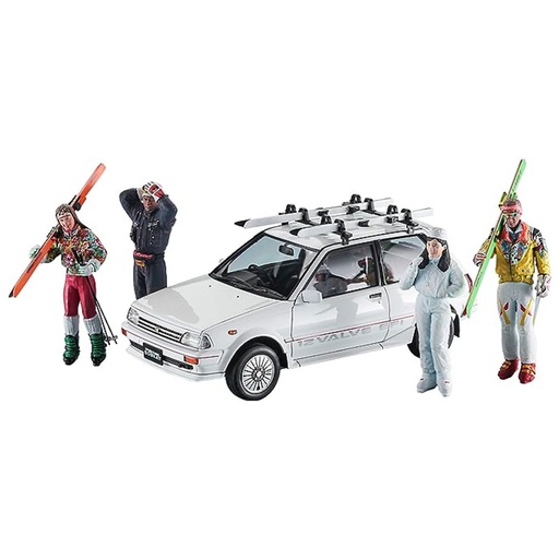 [HC1WBHN01] Toyota Starlet SI White Limited Ski Version 1/24 Scale Model