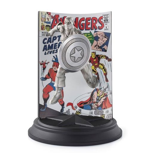 [RS1BLUO01] Royal Selangor The Avengers #4 Captain America Pewter Figure