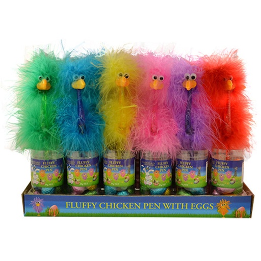 [PR1KZEK01] Fluffy Chicken Pen with Easter Eggs
