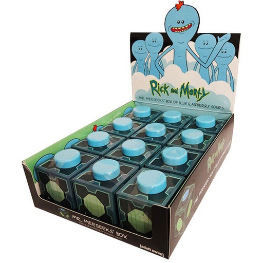 [PR1HWWB01] Rick and Morty Mr Meeseeks Box of Blue Raspberry Sours